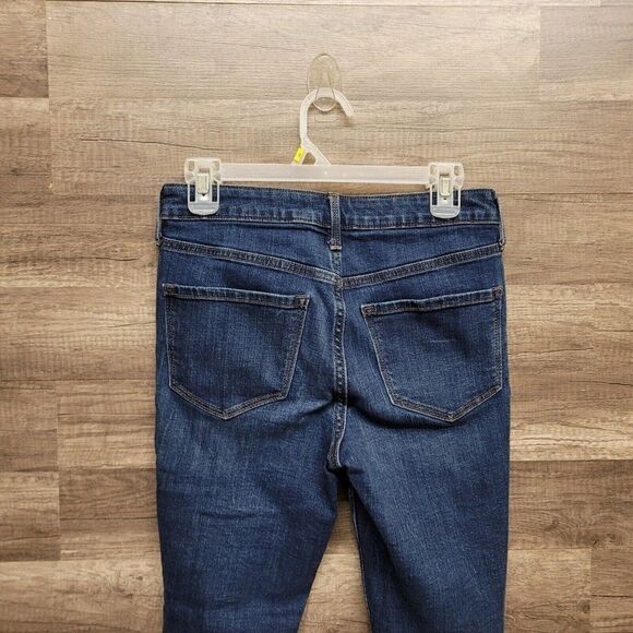 Old Navy Rockstar Super Skinny High Rise Ankle Jeans Womens 4 Blue Distressed - Picture 5 of 14